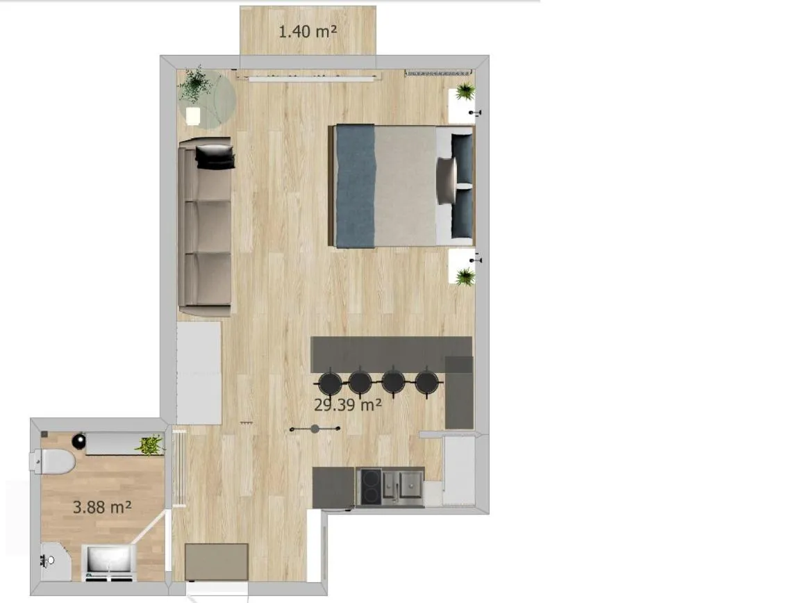 Image 5 of Hamburg Studio für bis zu 4 Personen